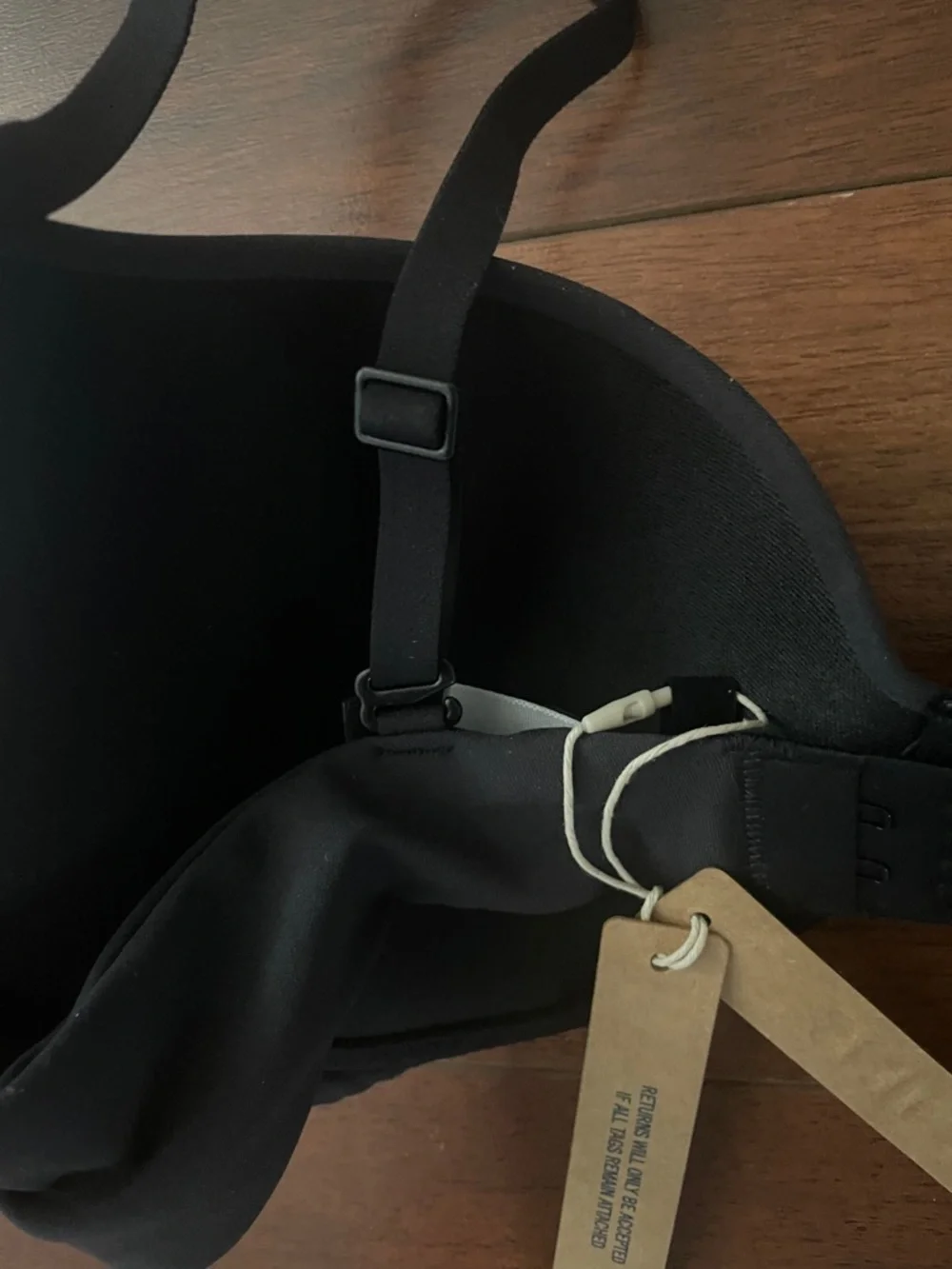 NWT SKIMS Fits Everybody T-Shirt Bra | Onyx Black | 34B